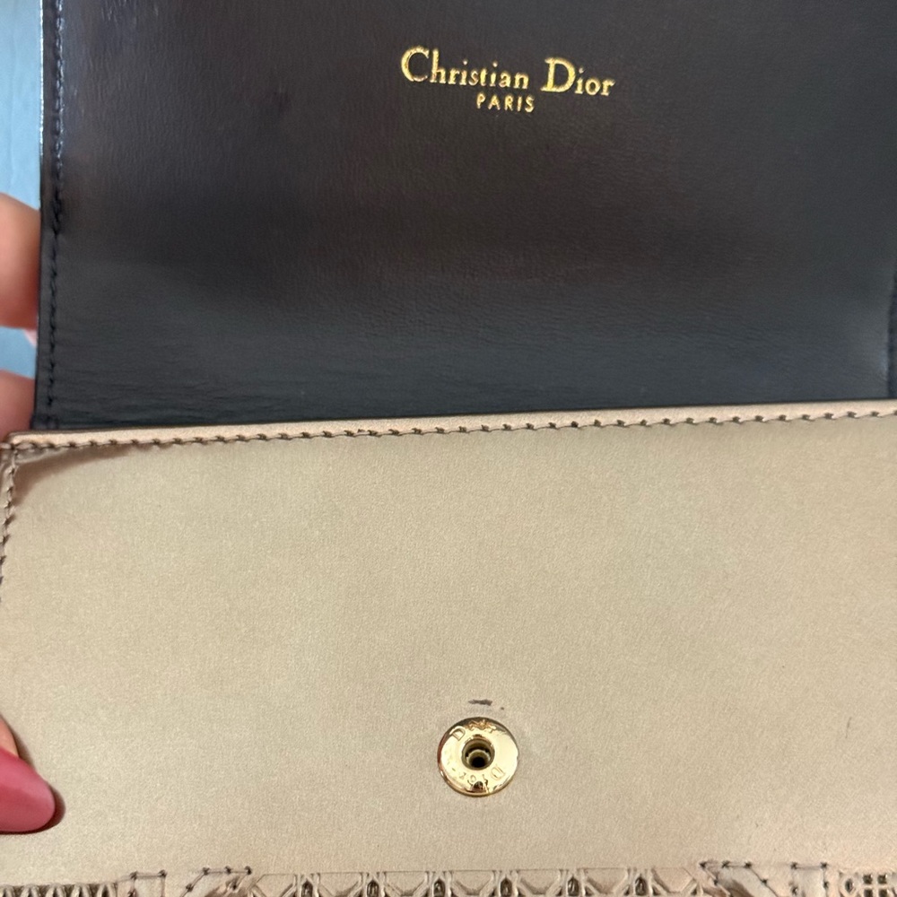 DIOR Diorama Gold Micro-Cannage Elancee Wallet - Picture 6 of 13